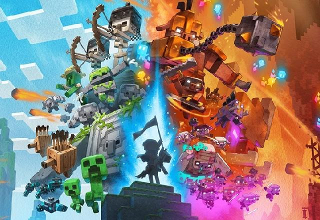 Imagem promocional de Minecraft Legends