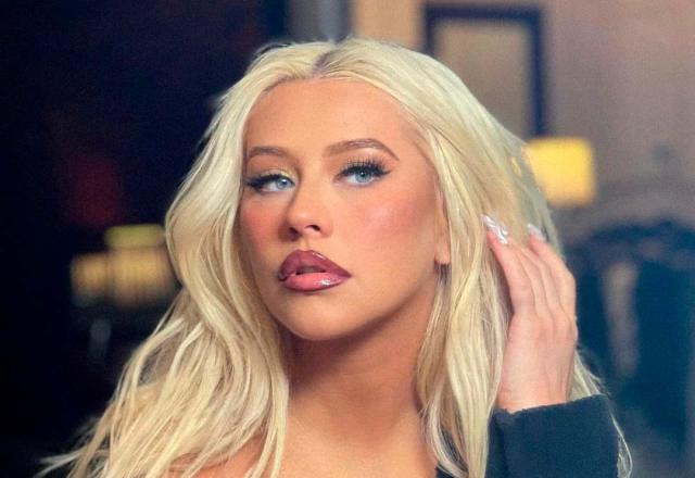 Rosto da cantora Christina Aguilera
