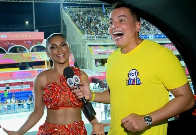 Mileide Mihaile dá entrevista ao Leo Dias no SBTFolia