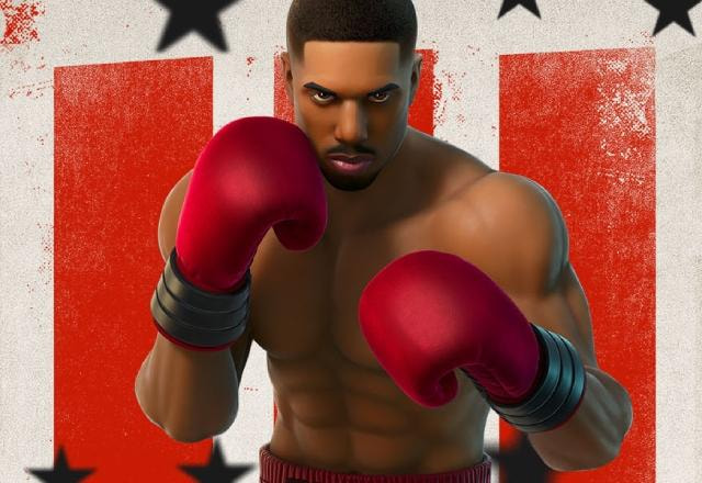 Imagem promocional de Adonis Creed no Fortnite