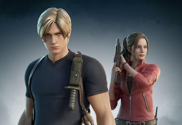 Imagem promocional do crossover entre Fortnite e Resident Evil