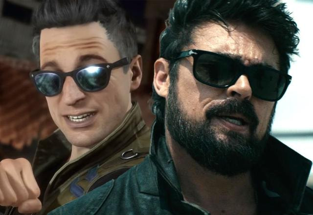 Montagem com imagens de Karl Urban e Johnny Cage