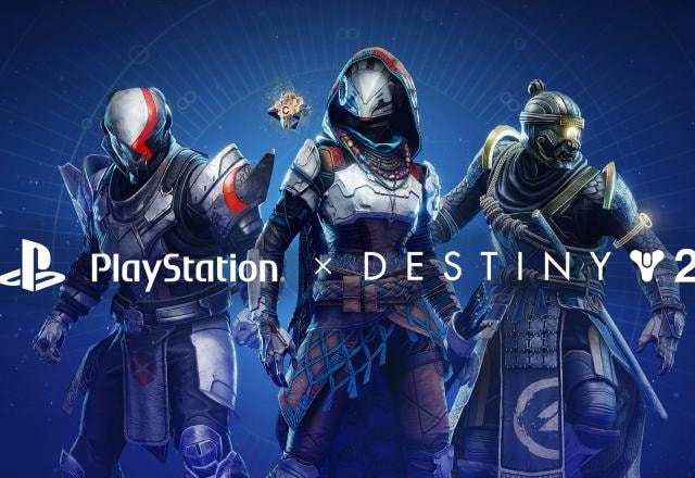 Imagem promocional da colaboração entre Destiny 2 e a PlayStation