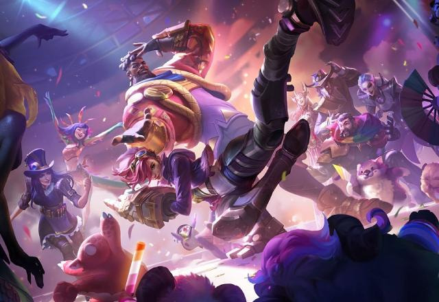 Imagem promocional do Mês de Orgulho 2023 na Riot Games
