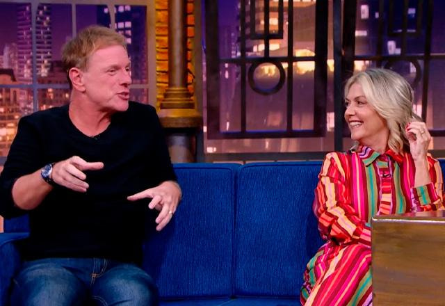 Ciro Bottini e Vivi Romanelli durante o The Noite.