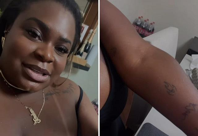 Jojo Todynho mostra braço tatuado