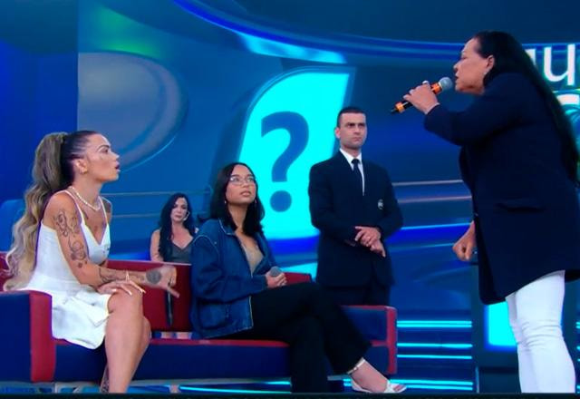 O apresentador Ratinho durante o programa.