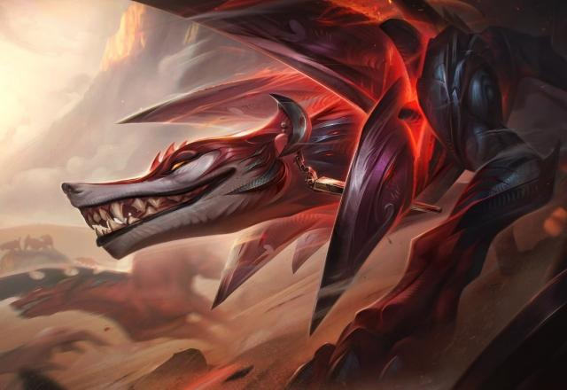 Splash art da campeã Naafiri, a Gata Mágica, no League of Legends