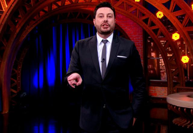 Danilo Gentili durante o The Noite.