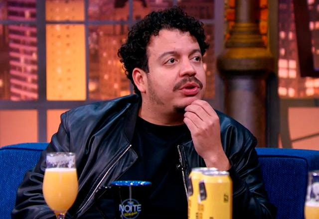 Rodrigo Marques durante o The Noite.