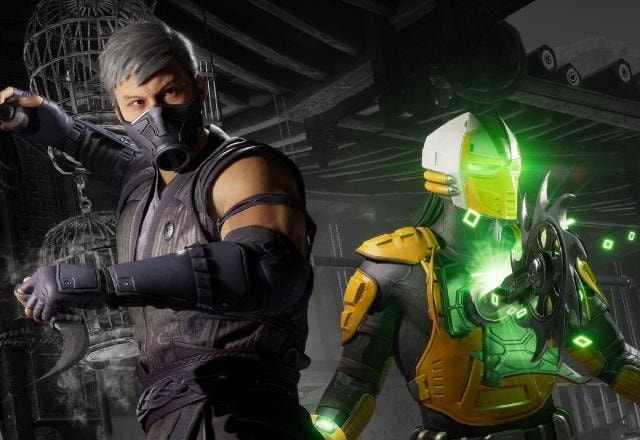 Imagem promocional de Smoke e Cyrax em Mortal Kombat 1