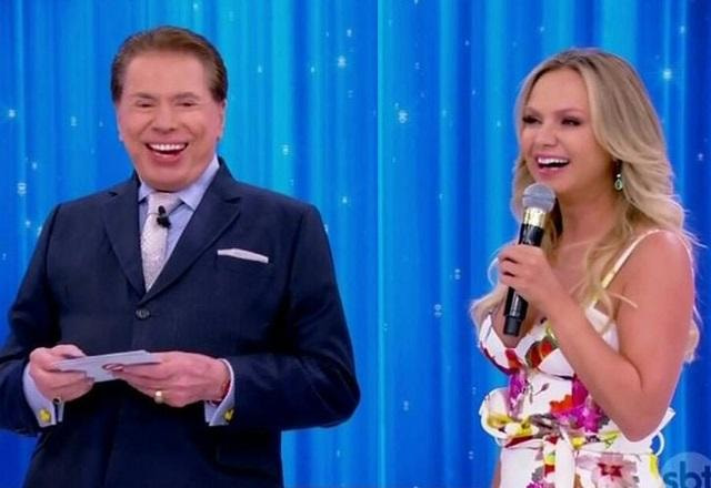 Eliana e Silvio Santos