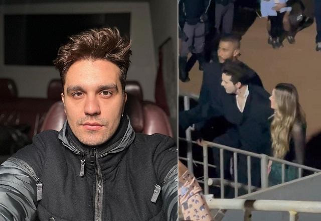 Luan Santana e loira misteriosa