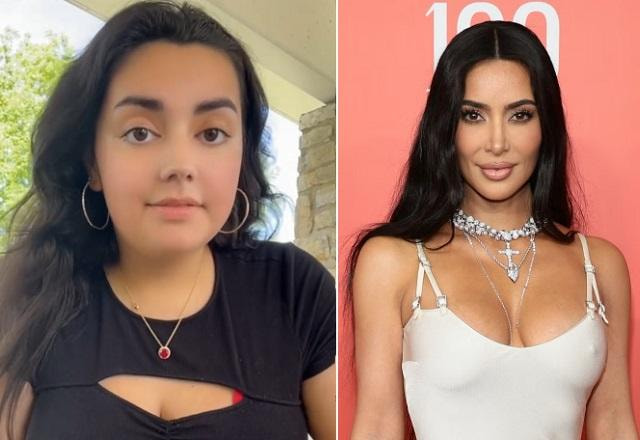 Kim Kardashian e jovem que foi salva pelo body modelador