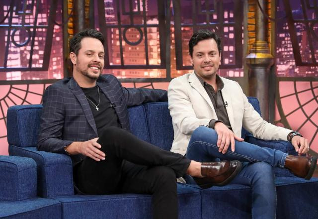 Mateus e Cristiano em participação no The Noite