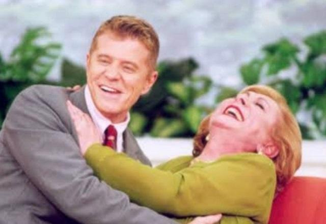 Miguel Falabella e Aracy Balabanian durante programa humorístico