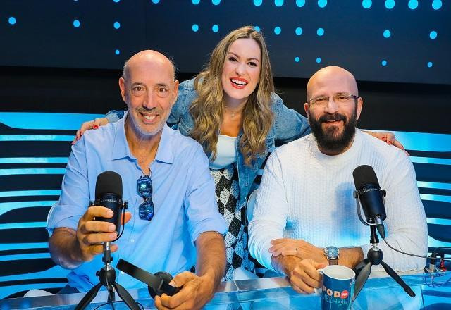Beto Pandiani, Marcos Lacerda e Roberta Miguel no Pod Ser Melhor