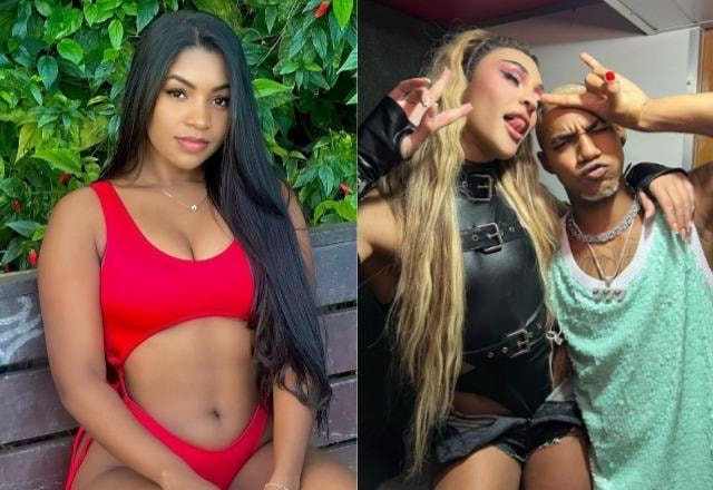 Quele Souza à esquerda; Pabllo Vittar e o Danrlei O Kannalha à direita