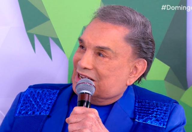 Dedé Santana durante o Domingo Legal.
