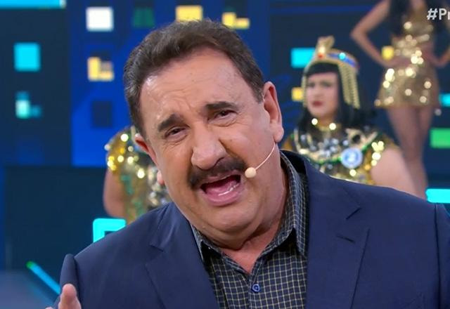 Ratinho durante o programa.