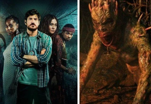 Pôster filmes Cidade Invisível e A noite dos Chupacabras