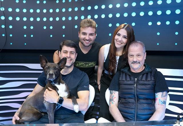 Ricardo Mazzaro, Feijão, Henrique Stroeter, Ana Zimerman e Nicholas Torres no Queijo com Goiabada