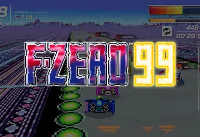 Imagem promocional de F-Zero 99
