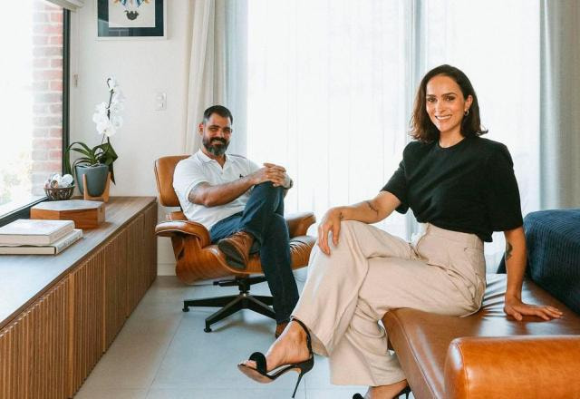 Leticia e Juliano Cazarré juntos