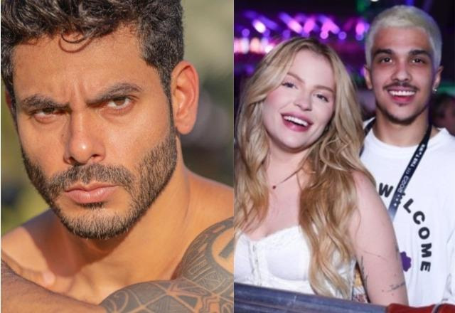 Rodolffo à esquerda; Luísa Sonza e Chico Moedas à direita