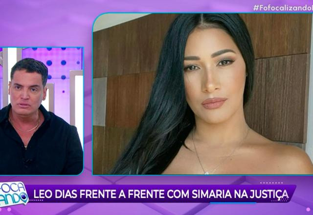 Print da tela com imagens do Fofocalizando mostrando Léo Dias e Simaria