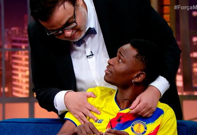 Diguinho Coruja e Baptista Miranda no The Noite.