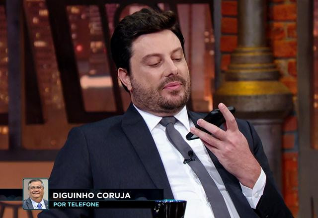 Danilo Gentili durante o The Noite.