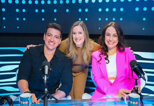 Rodrigo Cintra, Luana Ganzert e Roberta Miguel no Pod Ser Melhor