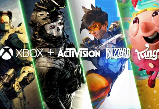 Imagem promocional da compra da Activision Blizzard King pela Xbox