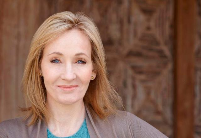 A autora J.K. Rowling