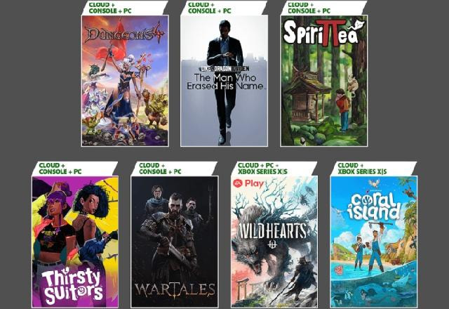 Imagem promocional dos jogos de Xbox Game Pass de novembro de 2023