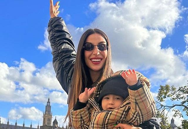 Bianca Andrade com o filho