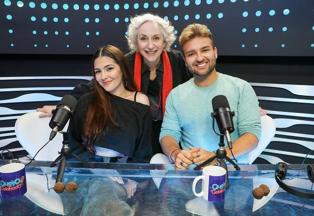 Lu Grimaldi, Ana Zimerman e Nicholas Torres no Queijo com Goiabada