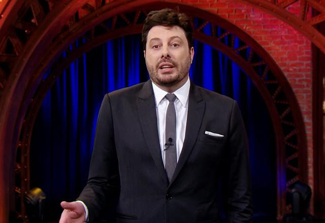 Danilo Gentili durante o The Noite.