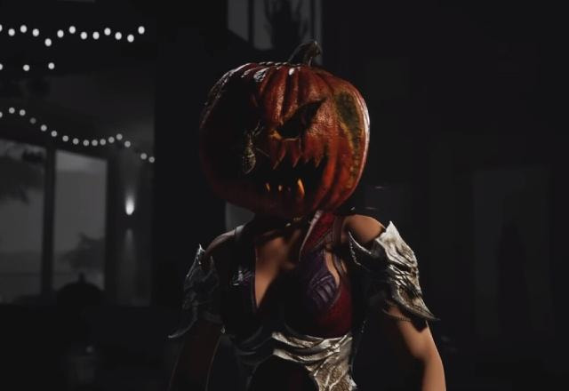 Imagem promocional do fatality de Halloween de Mortal Kombat 1