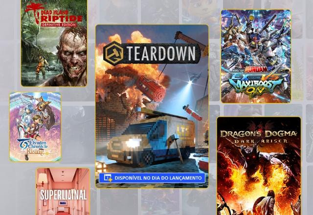 Imagem promocional do catálogo de jogos da PlayStation Plus de novembro de 2023
