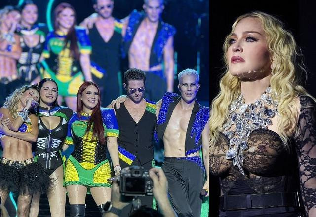 Madonna, Anahí, Christian Chávez, Christopher von Uckermann, Dulce María e Maite Perroni