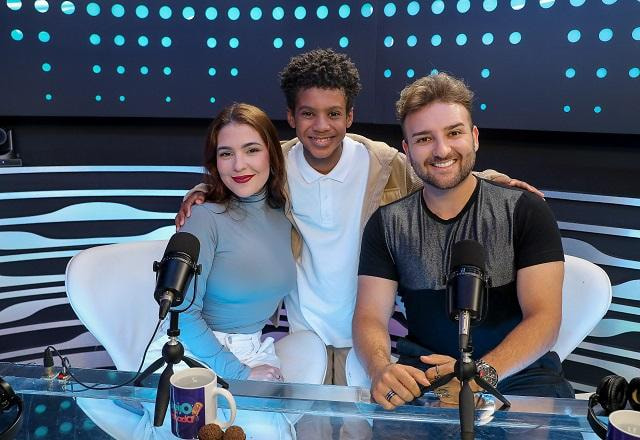 Samuel Estevam, Ana Zimerman e Nicholas Torres no Queijo com Goiabada