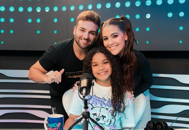 Yasmin Praddo, Nicholas Torres e Ana Zimerman no Queijo com Goiabada