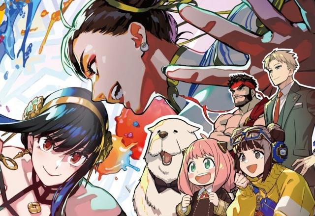 Imagem promocional da parceria entre Street Fighter 6 e Spy x Family