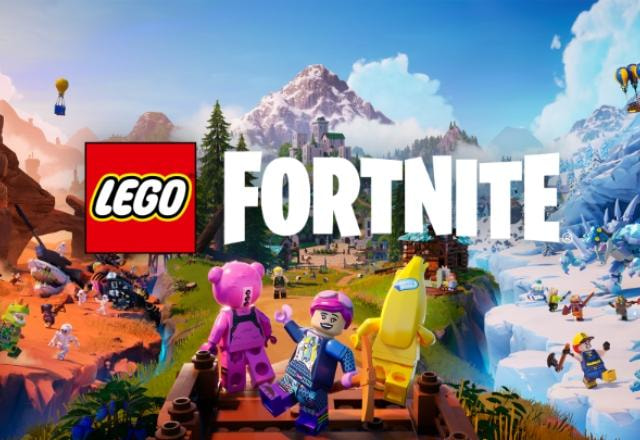 Imagem promocional da parceria entre LEGO e Fortnite