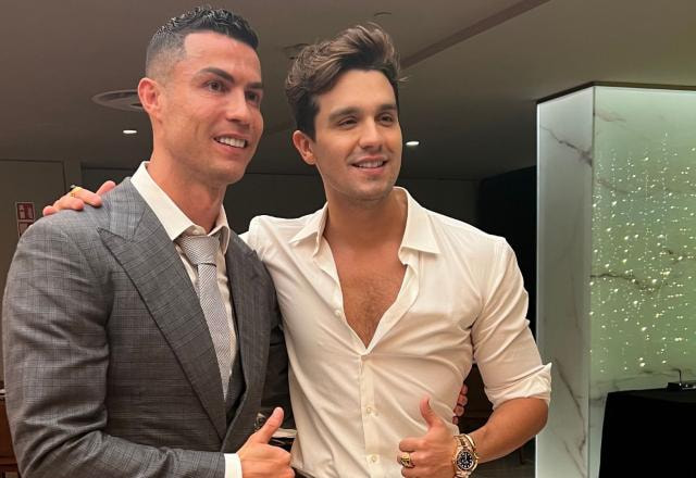 Cristiano Ronaldo e Luan Santana
