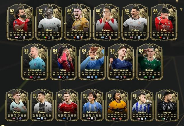 Imagem promocional do TOTW 16 de EA FC 24