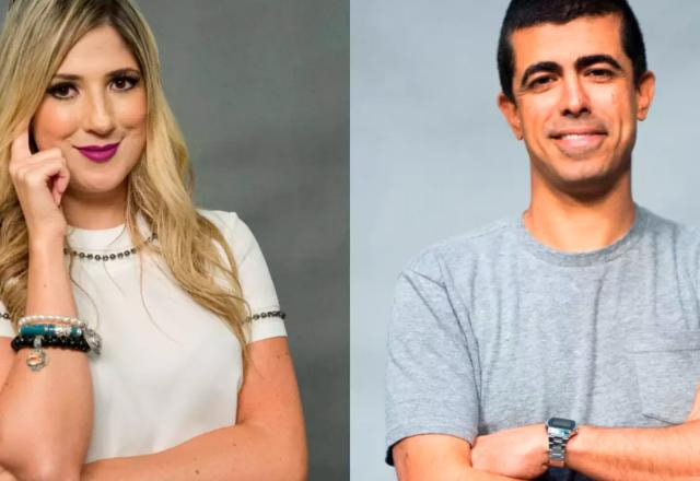 Dani Calabresa e Marcius Melhem lado a lado