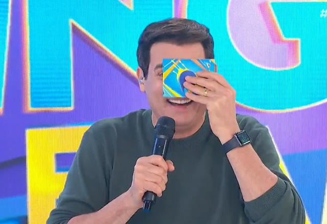 Celso Portiolli durante o Passa ou Repassa.